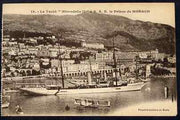 Postcard - Monaco unused sepia card inscribed 'Le Yacht Hirondelle a SAS le Prince de Monaco'