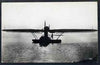Postcard - unused black & white card showing Dornier DO R Super Wal