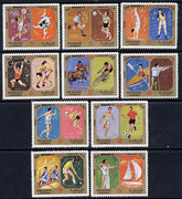 Sharjah 1972 Munich Olympic Sports perf set of 10 unmounted mint, Mi 942-51A