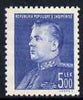 Albania 1949 Gen Hoxha 5L blue unmounted mint, SG 521