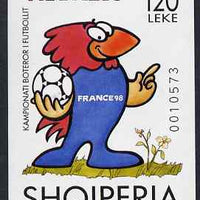 Albania 1998 Football World Cup imperf m/sheet unmounted mint, SG MS 2697