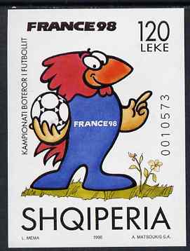 Albania 1998 Football World Cup imperf m/sheet unmounted mint, SG MS 2697