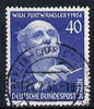 Germany - West Berlin 1955 First Death Anniversary of,Furtwangler (conductor) fine used SG B125