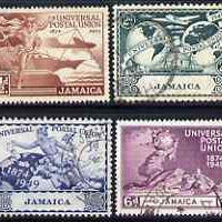 Jamaica 1949 KG6 75th Anniversary of Universal Postal Union set of 4 fine used, SG145-48