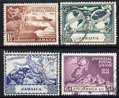 Jamaica 1949 KG6 75th Anniversary of Universal Postal Union set of 4 fine used, SG145-48
