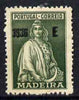 Portugal - Madeira 1928 Ceres 3E35 value printed double without gum (possibly a proof) SG166var
