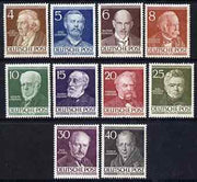 Germany - West Berlin 1952-53 Famous Berliners perf set of 10 unmounted mint, SG B91-100 cat £160