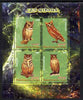Congo 2009 Owls perf sheetlet containing 4 values unmounted mint