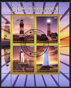 Congo 2009 Lighthouses perf sheetlet containing 4 values fine cto used