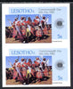 Lesotho 1983 Ba-Leseli Dance 5s (from Commonwealth Day set) imperf pair unmounted mint as SG536