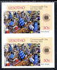 Lesotho 1983 Tapestry Weaving 30s (from Commonwealth Day set) imperf pair unmounted mint as SG537