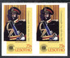 Lesotho 1983 King Moshoeshoe 75s (from Commonwealth Day set) imperf pair unmounted mint as SG539