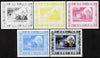 Guinea - Bissau 2008 Albert Einstein 500f individual deluxe sheet #2 with TGV Train - the set of 5 imperf progressive proofs comprising the 4 individual colours plus all 4-colour composite, unmounted mint