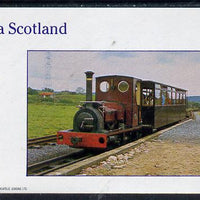 Staffa 1982 Narrow Gauge Steam Locos imperf deluxe sheet (£2 value) unmounted mint