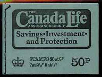 Great Britain 1973 Canada Life 50p booklet #2 dated April 1973 complete and fine SG DT10