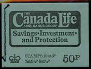 Great Britain 1973 Canada Life 50p booklet #4 dated Aug 1973 complete and fine SG DT12