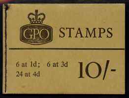 Great Britain 1965-66 Wilding Crowns 10s booklet (Nov 1966) complete and fine SG X14