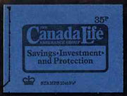 Great Britain 1974 Canada Life 35p booklet dated Sept 1974 complete and fine SG DP4