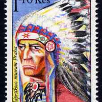 Czechoslovakia 1966 Dakota Indian Chief 1k40 unmounted mint SG 1590