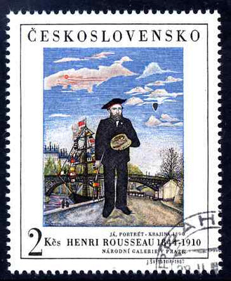 Czechoslovakia 1967 'Praga 68' Stamp Exhibition (Rousseau Self Portrait) fine cds used, SG 1669