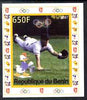 Benin 2007 Baseball #03 individual imperf deluxe sheet with Olympic Rings & Disney Character unmounted mint