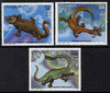 Somalia 2000 Marine Dinosaurs perf set of 3 unmounted mint. Note this item is privately produced and is offered purely on its thematic appeal Michel 843-5