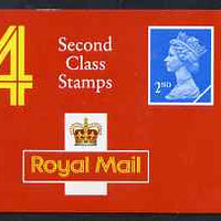 Great Britain 1990 Booklet cover proof 4x 2nd class (no stamps) with SAMPLE printed in side panel