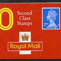 Great Britain 1990 Booklet cover proof 10x 2nd class (no stamps) with SAMPLE printed in side panel