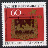 Germany - West 1979 Stamp Day - Posthouse Sign 60pf unmounted mint, SG1904