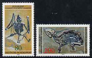 Germany - West 1978 Archaeological Heritage - Fossils perf set of 2 unmounted mint, SG1865-66