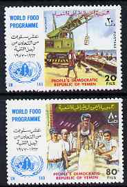 Yemen - Republic 1973 World Food Programme perf set of 2 unmounted mint, SG 149-50