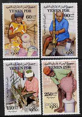 Yemen - Republic 1980 London 1980 - handicrafts perf set of 4 unmounted mint, SG 240-43