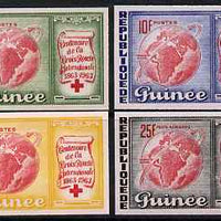 Guinea - Conakry 1963 Centenary of Red Cross imperf set of 4 from limited printing unmounted mint as SG 404-7