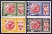Guinea - Conakry 1963 Centenary of Red Cross imperf set of 4 from limited printing unmounted mint as SG 404-7