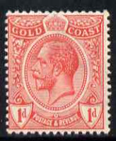 Gold Coast 1913-21 KG5 1d red unmounted mint SG 72