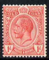 Gold Coast 1913-21 KG5 1d red unmounted mint SG 72