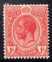 Gold Coast 1913-21 KG5 1d scarlet unmounted mint SG 72a