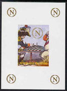 Chad 2009 Napoleon #1 Playing Chess with Cornwallis imperf deluxe sheet unmounted mint. Note this item is privately produced and is offered purely on its thematic appeal.