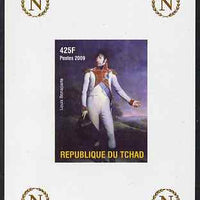 Chad 2009 Napoleon #7 Louis Bonaparte imperf deluxe sheet unmounted mint. Note this item is privately produced and is offered purely on its thematic appeal.