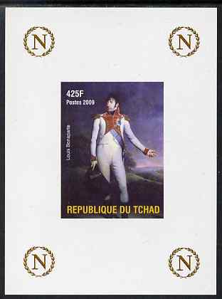 Chad 2009 Napoleon #7 Louis Bonaparte imperf deluxe sheet unmounted mint. Note this item is privately produced and is offered purely on its thematic appeal.