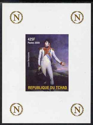Chad 2009 Napoleon #7 Louis Bonaparte imperf deluxe sheet unmounted mint. Note this item is privately produced and is offered purely on its thematic appeal.