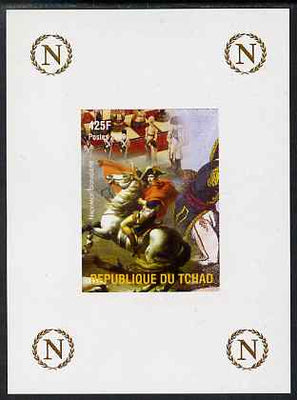 Chad 2009 Napoleon #4 Crossing the Alps by David imperf deluxe sheet unmounted mint. Note this item is privately produced and is offered purely on its thematic appeal.