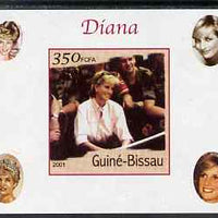 Guinea - Bissau 2001 Princess Diana #3 imperf deluxe sheet unmounted mint. Note this item is privately produced and is offered purely on its thematic appeal