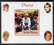 Guinea - Bissau 2001 Princess Diana #4 imperf deluxe sheet unmounted mint. Note this item is privately produced and is offered purely on its thematic appeal