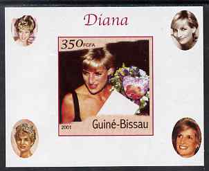 Guinea - Bissau 2001 Princess Diana #5 imperf deluxe sheet unmounted mint. Note this item is privately produced and is offered purely on its thematic appeal