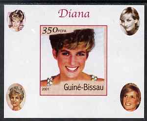 Guinea - Bissau 2001 Princess Diana #6 imperf deluxe sheet unmounted mint. Note this item is privately produced and is offered purely on its thematic appeal