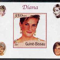Guinea - Bissau 2001 Princess Diana #7 imperf deluxe sheet unmounted mint. Note this item is privately produced and is offered purely on its thematic appeal