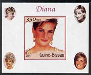 Guinea - Bissau 2001 Princess Diana #7 imperf deluxe sheet unmounted mint. Note this item is privately produced and is offered purely on its thematic appeal