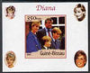 Guinea - Bissau 2001 Princess Diana #9 (with the Princes) imperf deluxe sheet unmounted mint. Note this item is privately produced and is offered purely on its thematic appeal