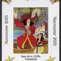 Djibouti 2008 Beijing & Vancouver Olympics - Disney - Peter Pan imperf deluxe sheet #4 unmounted mint. Note this item is privately produced and is offered purely on its thematic appeal